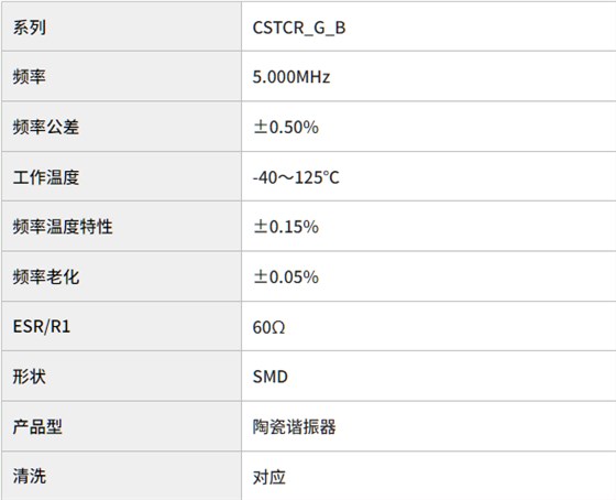 CSTCR5M00G55B-R0- CSTCR5M00G55B-R0-