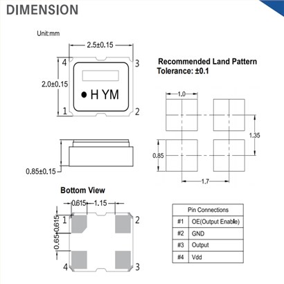 加高19.2M晶振,S2H019200IECHE-T,HSO221S石英振荡器