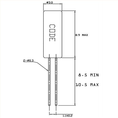 CTF8,CTF8-A2C2-32.768KD6,3x8mm,32.768KHz,Cardinal晶振