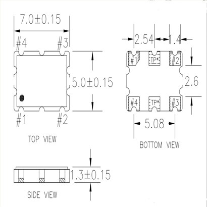XUH736156.250JU4I,7050mm,156.25MHz,HCMOS,IDT振荡器