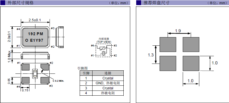 石英晶振,SMD晶振,FA-20HS晶振