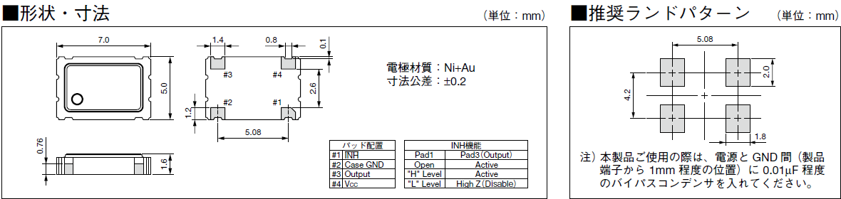 7050贴片晶振,石英晶体谐振器,KC7050AC5晶振