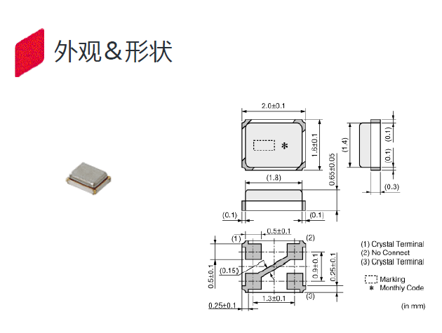 贴片晶振,陶瓷晶振,XRCGB32M000F1H00R0晶振