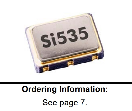 Skyworks差分振荡器,Si535智能家居晶振,535AB125M000DGR