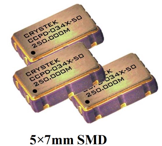 CRYSTEK低相位噪声晶振,CCPD-034M-50-245.760,数字视频应用晶振