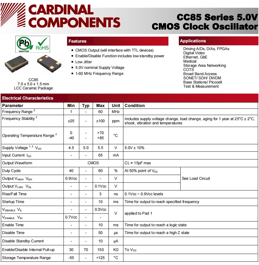 CC85规格