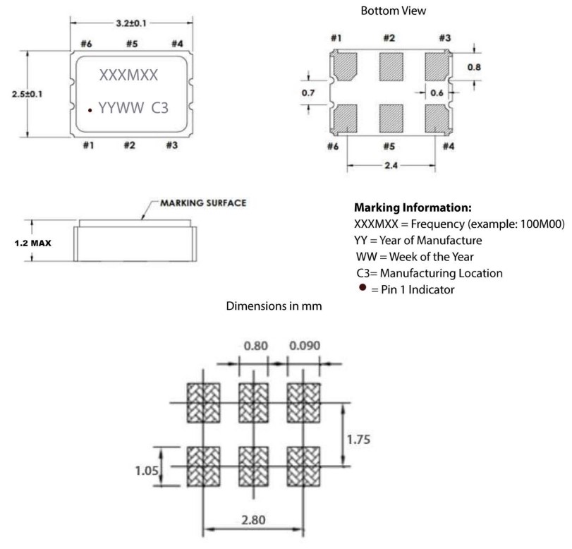 VC-830-HDE-KAAN-125M000000TR,3225mm,Microchip贴片晶振,125MHz